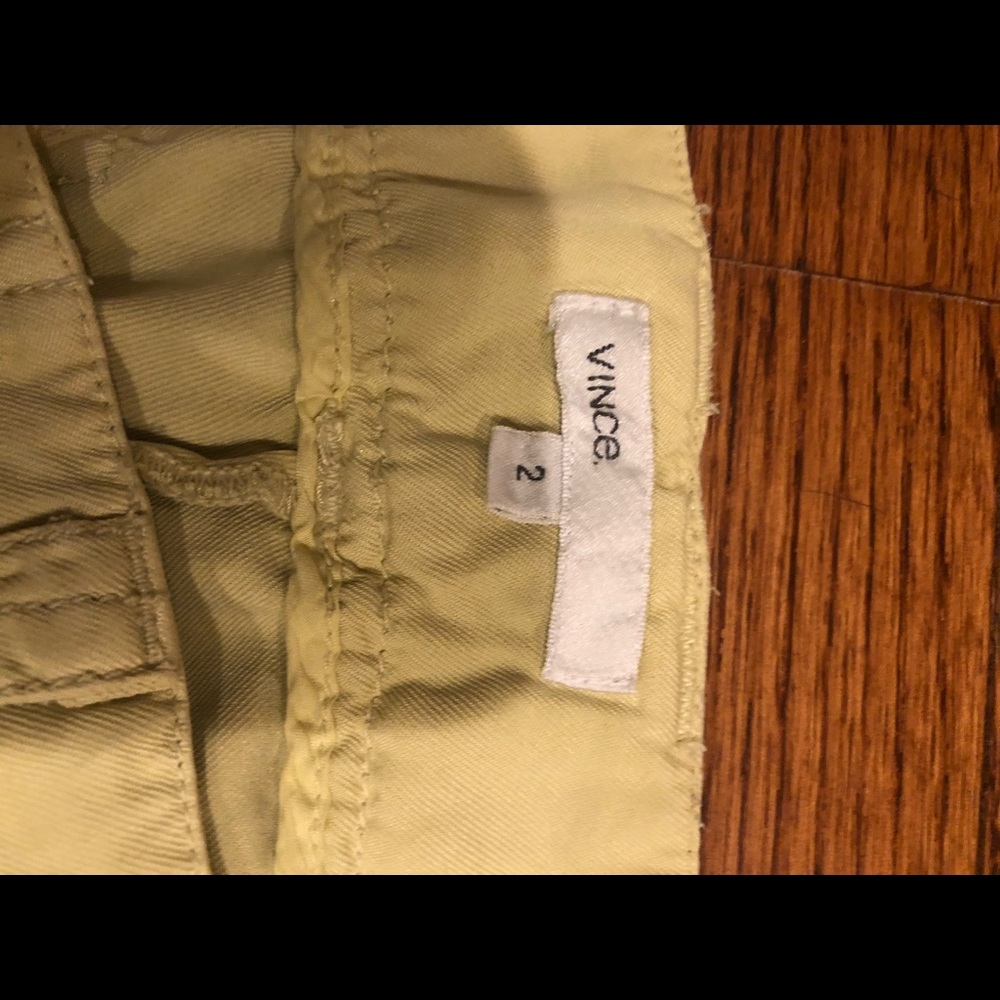 VINCE pale green cropped cargo pants - Picture 3 of 4